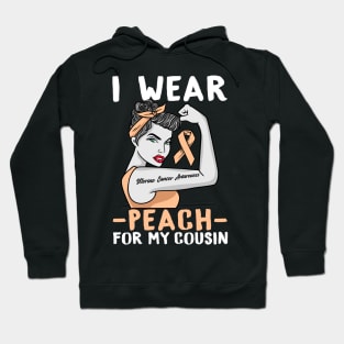 I Wear Peach - Uterine Cancer Awareness T-Shirt Hoodie